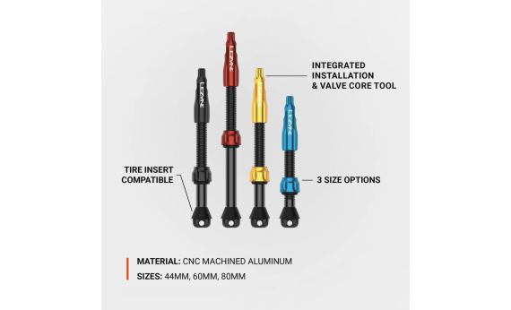 Ніпель для безкамерки LEZYNE CNC TLR VALVE PRO