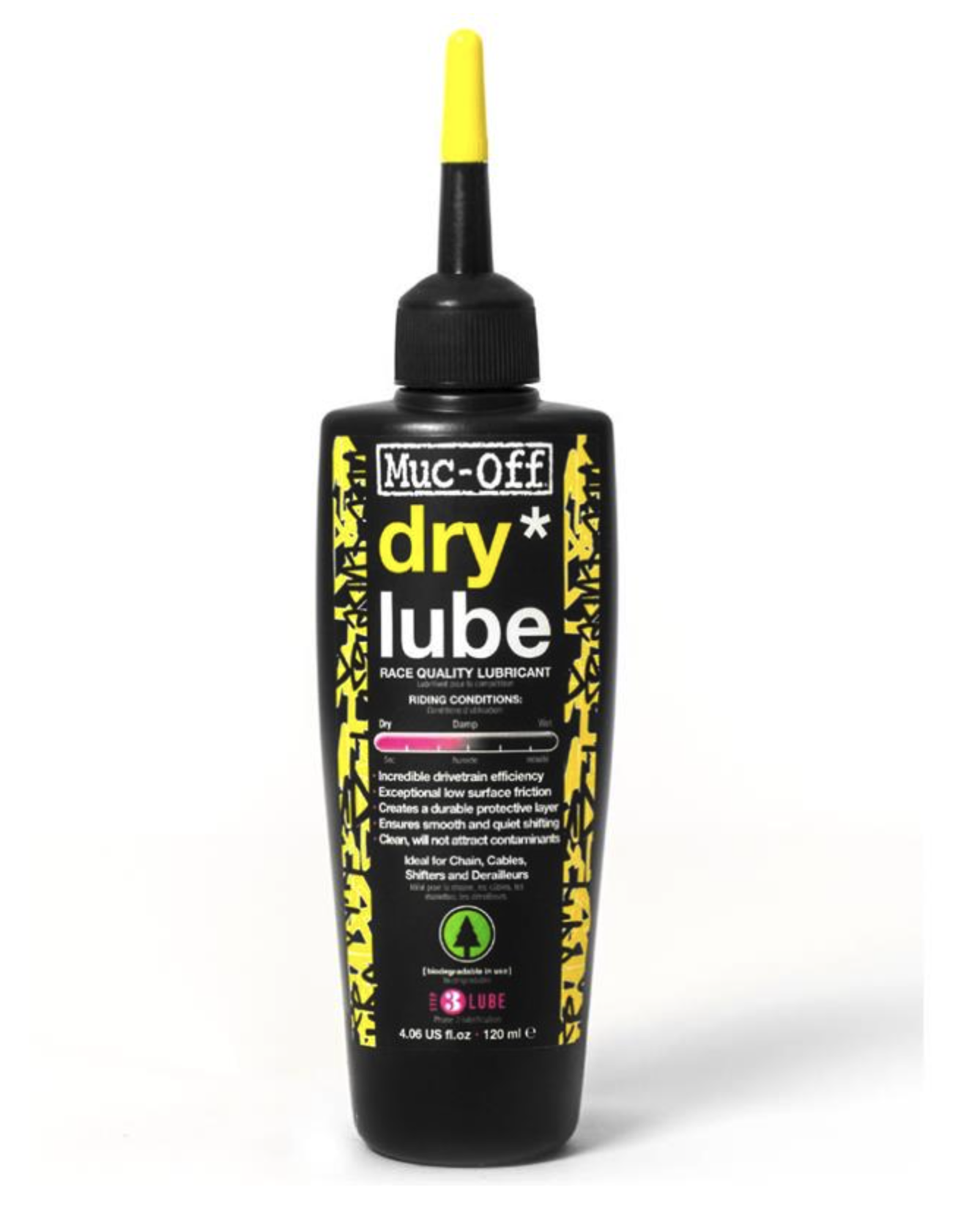 Велосипедне мастило для ланцюга Muc-off Dry Ptfe (120ml)