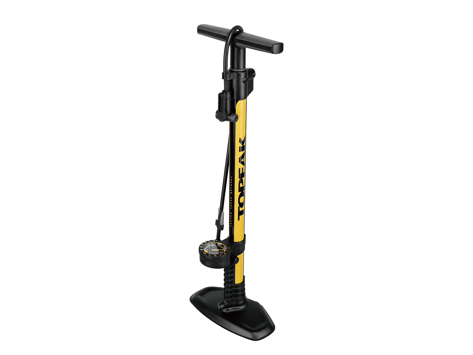 Насос підлоговий Topeak JoeBlow Sport 2Stage з манометром 11bar (чорний-жовтий)