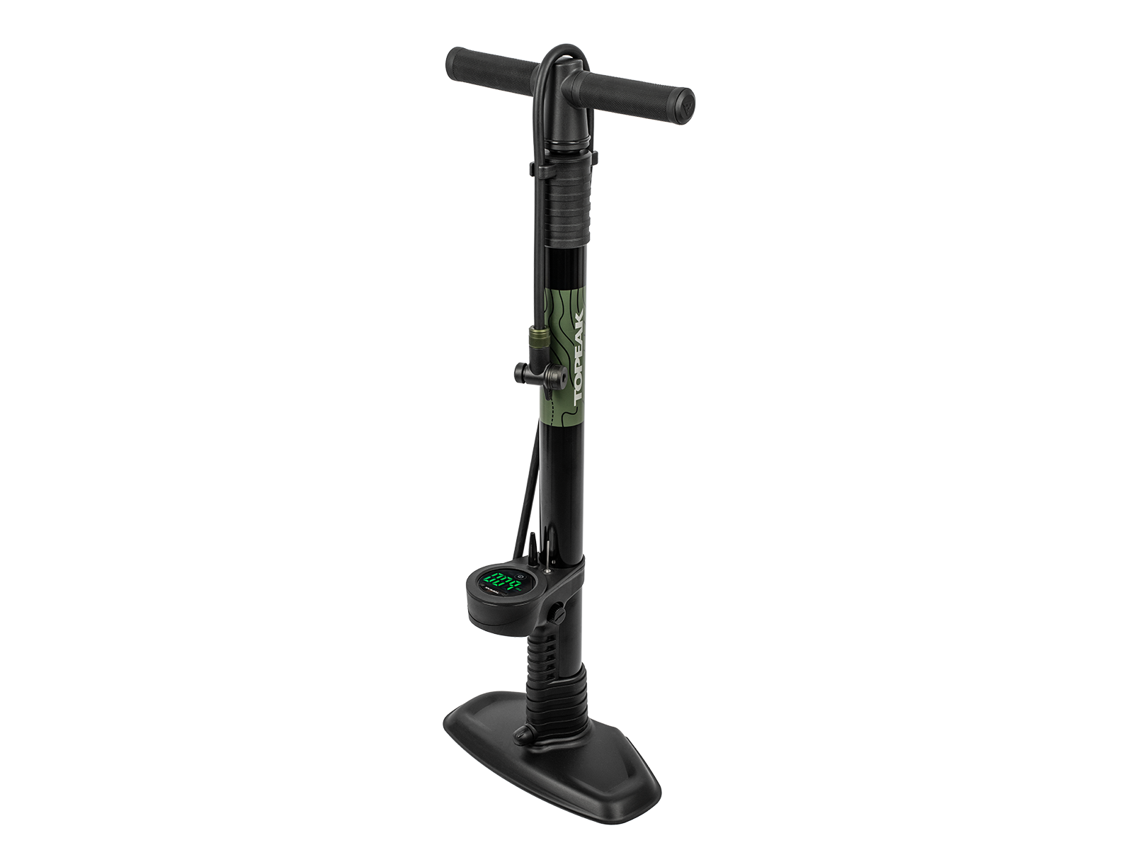 Насос підлог Topeak JoeBlow Mountain X Digital з/маном 120psi 4bar/макс сталь клап TurboHead 2.34кг чорн (чорний)