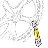 Ключ для зняття і установки бонок Topeak Chainring Nut Wrench