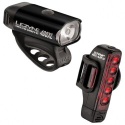 Комплект света перед/зад Lezyne HECTO DRIVE 400XL/STRIP PAIR INCLUDES 1 FRONT AND 1 REAR LED STRIP DRIVE, REAR MOUNTING SILICONE RUBBER STRAP